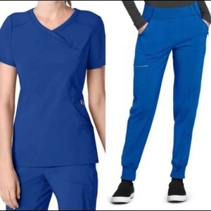 Scrubs in royal blue